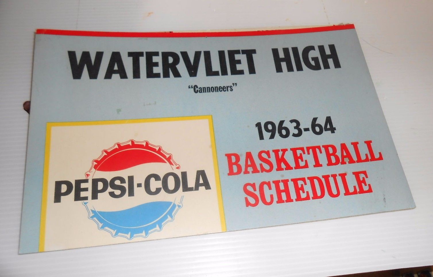 1963 High School Basketball Schedule with Another Simplified Bottle Cap